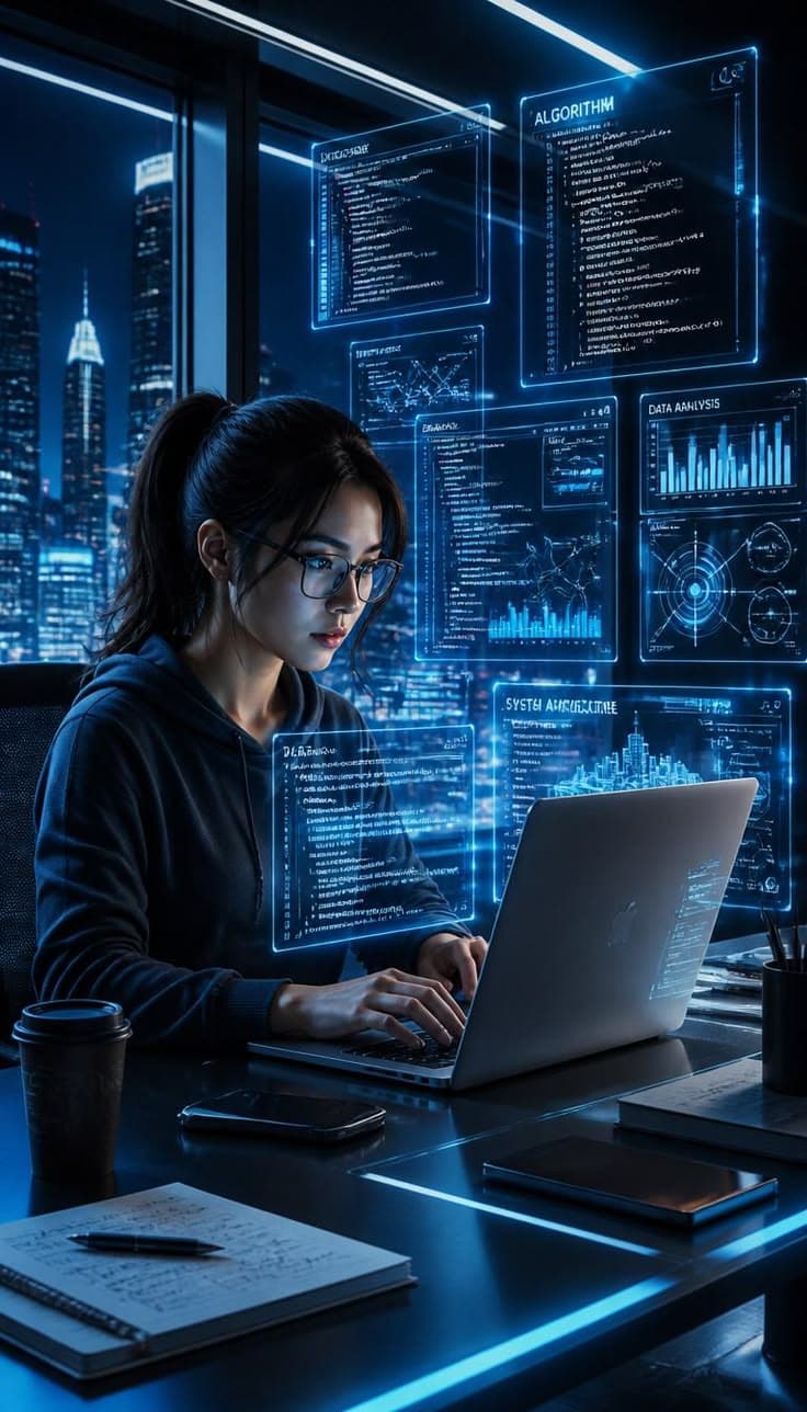 IT professional working on digital technology solutions